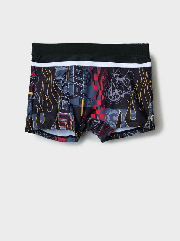 Плавки-шорты трикотажные для мальчиков, средней длины