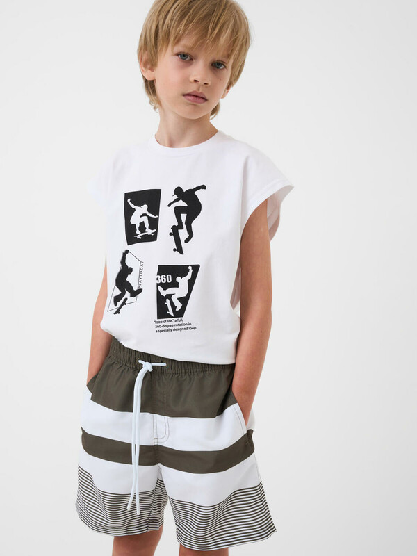 Шорты текстильные плавательные для мальчиков, длинные