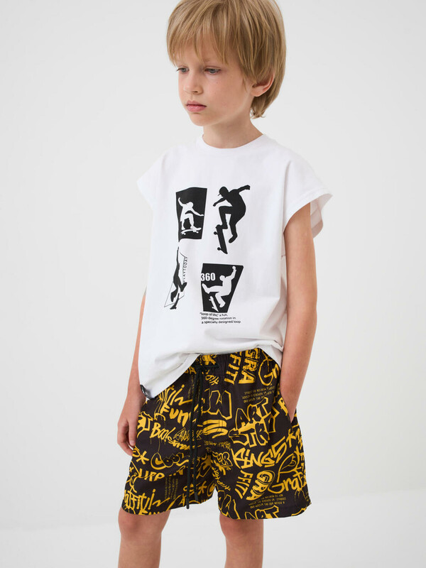 Шорты текстильные плавательные для мальчиков, длинные