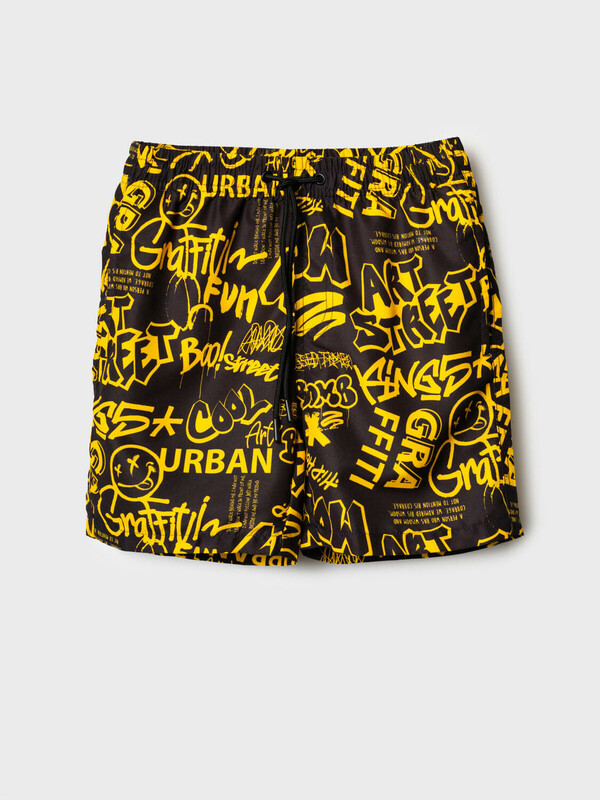 Шорты текстильные плавательные для мальчиков, длинные