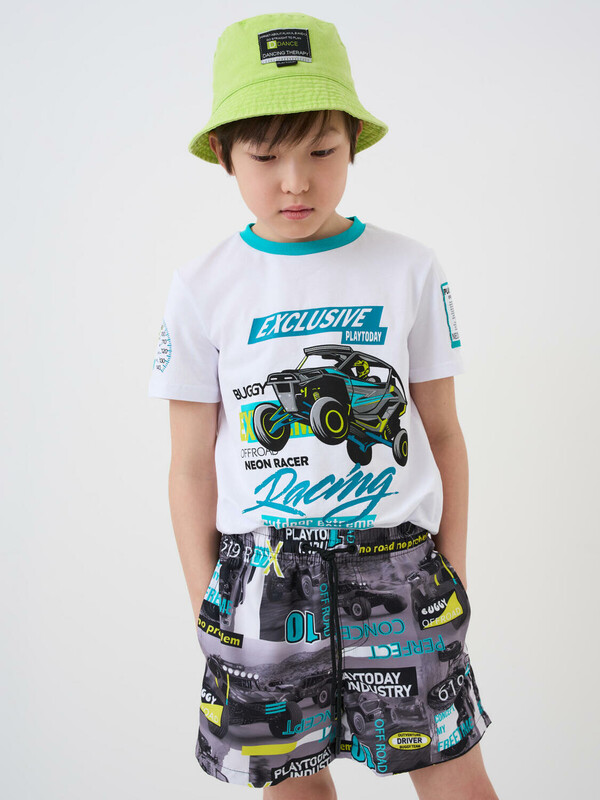 Шорты текстильные плавательные для мальчиков, средней длины