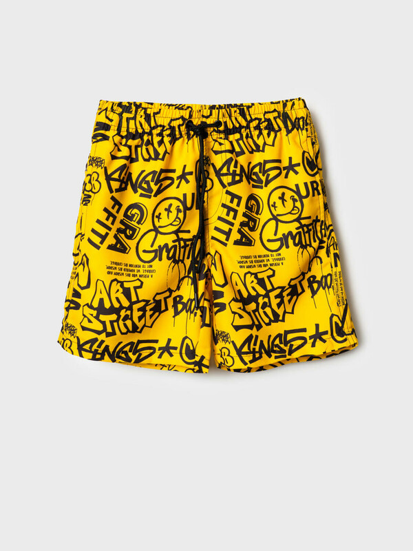 Шорты текстильные плавательные для мальчиков, длинные