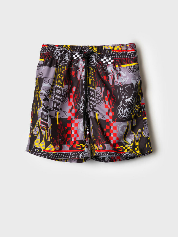 Шорты текстильные плавательные для мальчиков, длинные