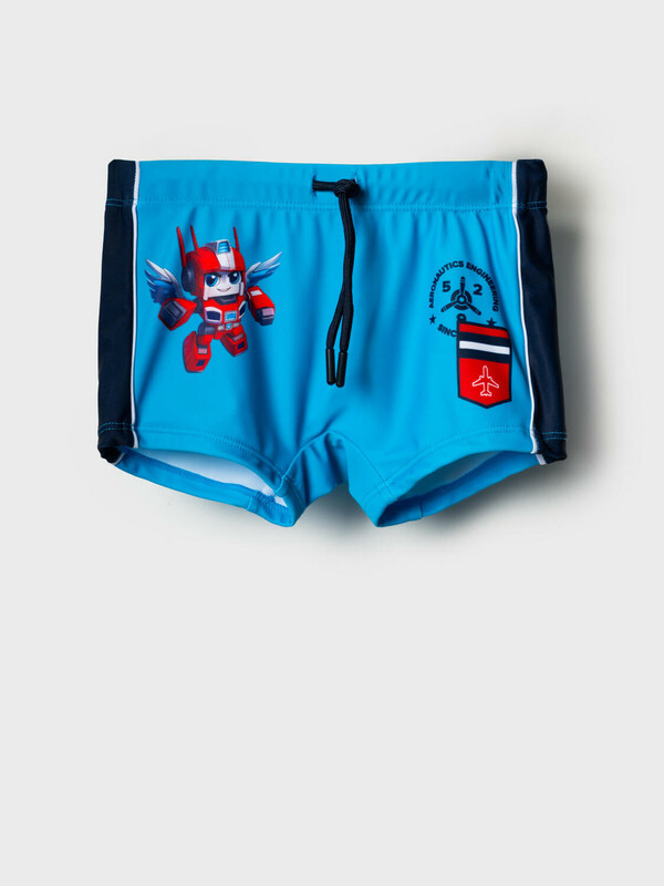 Плавки-шорты трикотажные для мальчиков, короткие