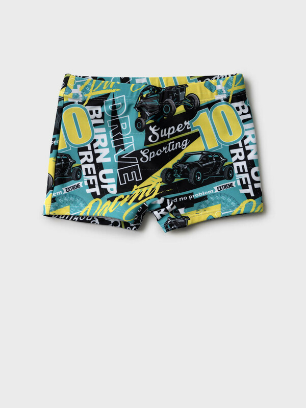 Плавки-шорты трикотажные для мальчиков, средней длины