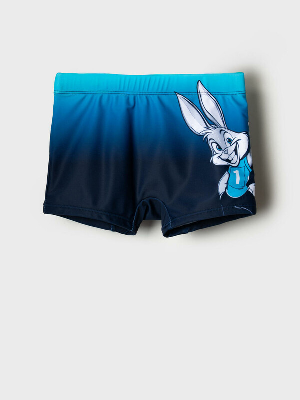 Плавки-шорты трикотажные для мальчиков, средней длины