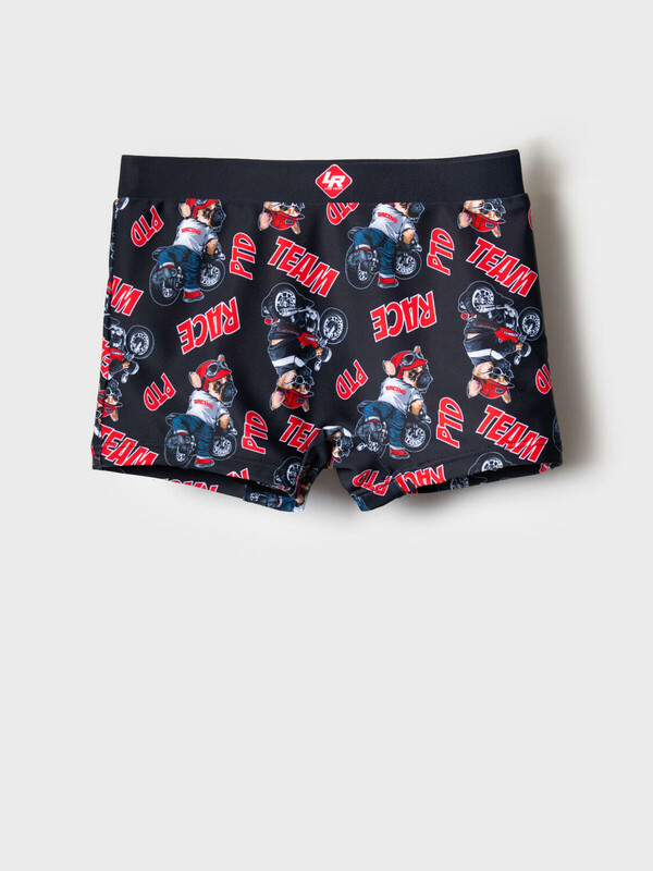 Плавки-шорты трикотажные для мальчиков, средней длины