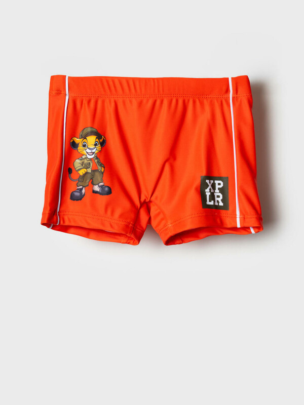 Плавки-шорты трикотажные для мальчиков, средней длины