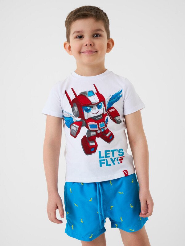 Шорты текстильные плавательные для мальчиков, средней длины