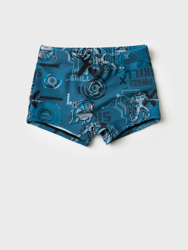 Плавки-шорты трикотажные для мальчиков, короткие