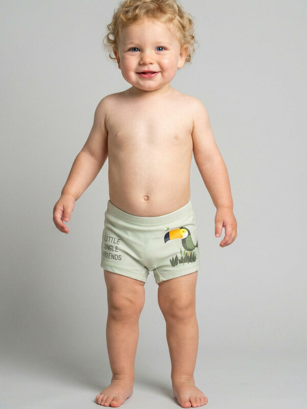 Плавки-шорты детские трикотажные для мальчиков, средней длины