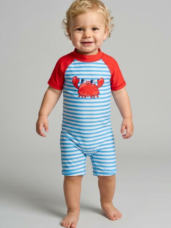 Комбинезон детский плавательный трикотажный для мальчиков