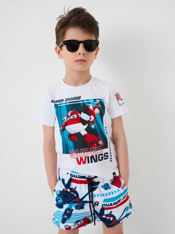 Шорты текстильные плавательные для мальчиков, средней длины