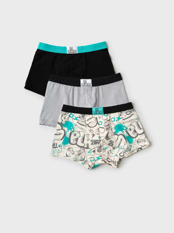 Трусы трикотажные для мальчиков - боксеры, 3 шт в комплекте
