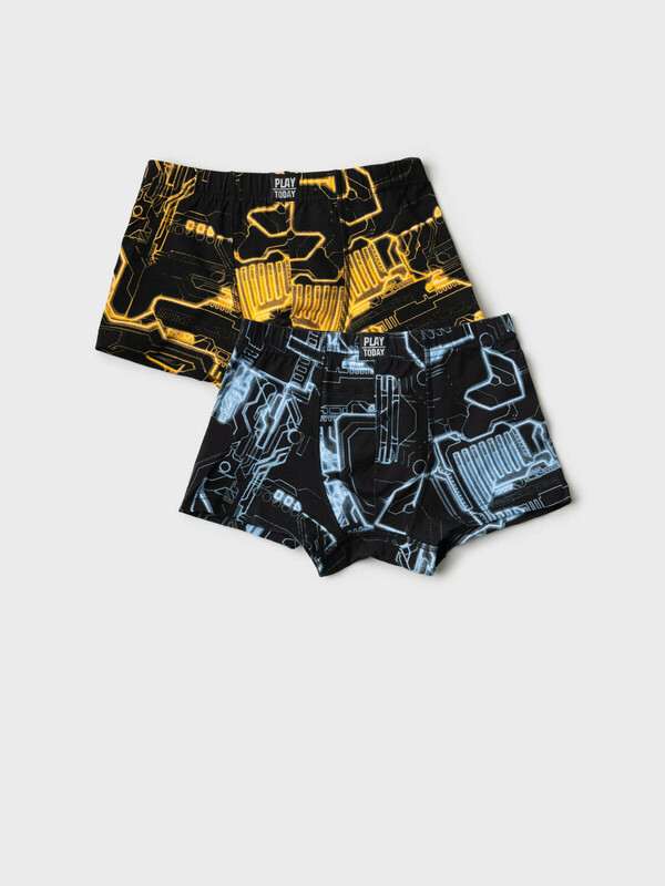 Трусы трикотажные для мальчиков - боксеры, 2 шт в комплекте