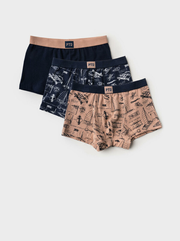 Трусы трикотажные для мальчиков - боксеры, 3 шт в комплекте