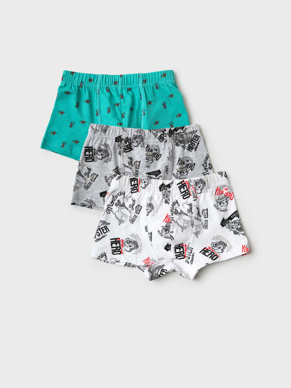 Трусы трикотажные для мальчиков - боксеры, 3 шт в комплекте