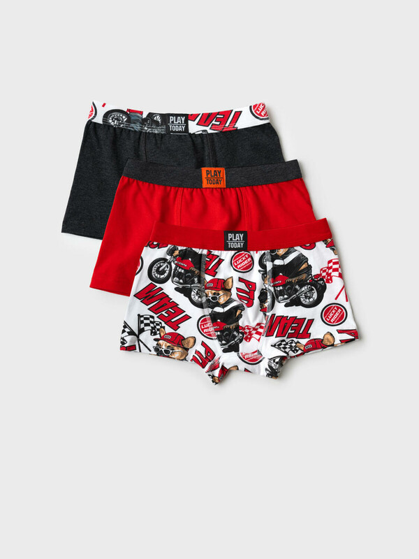 Трусы трикотажные для мальчиков - боксеры, 3 шт в комплекте