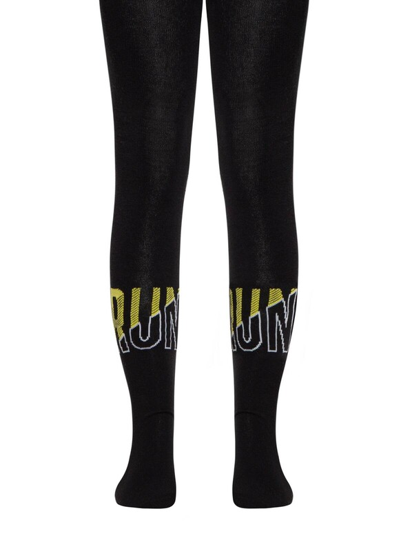 Колготки детские CONTE-KIDS Хлопковые колготки TIP-TOP с рисунком «Run»