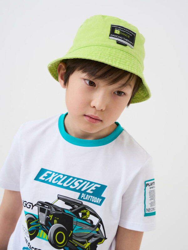 Панама текстильная джинсовая для мальчиков