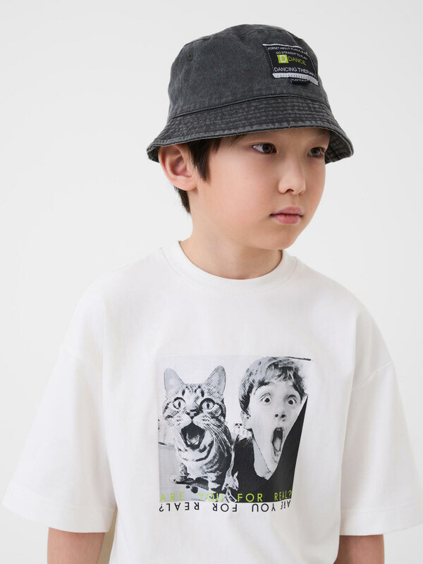 Панама текстильная джинсовая для мальчиков