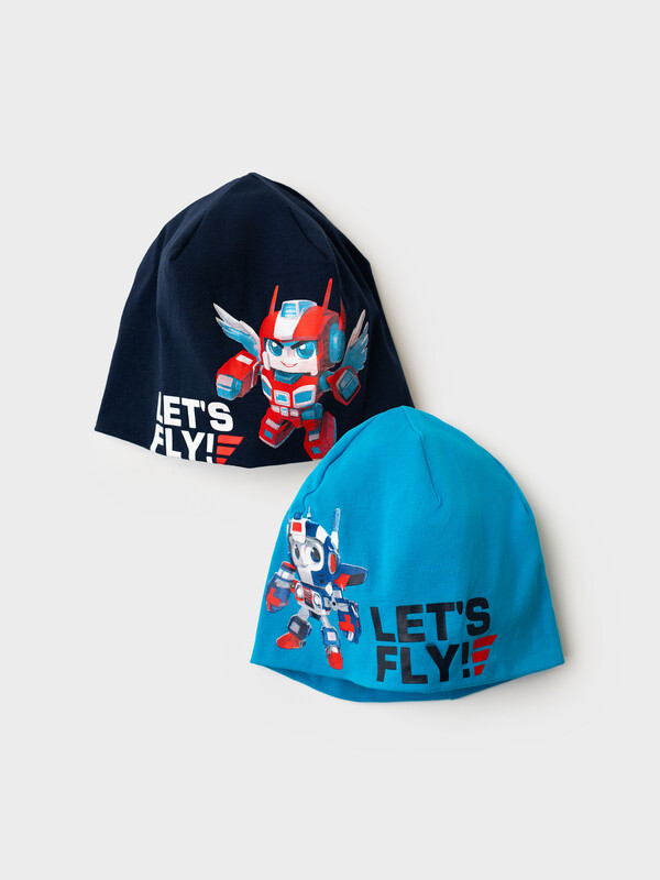 Шапка трикотажная для мальчиков, 2 шт в комплекте