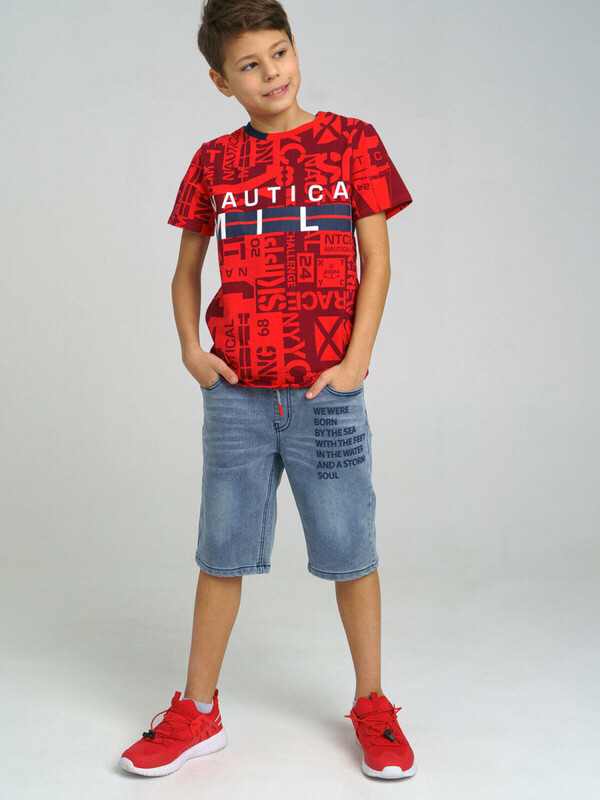 Шорты текстильные джинсовые для мальчиков