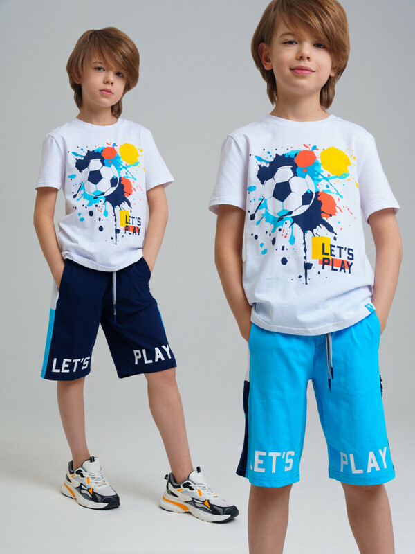 Шорты трикотажные для мальчиков, 2 шт в комплекте