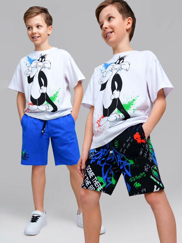 Шорты трикотажные для мальчиков, 2 шт в комплекте