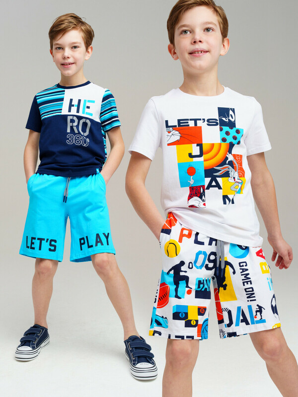 Шорты трикотажные для мальчиков, 2 шт в комплекте