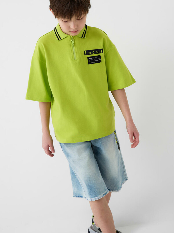 Шорты текстильные джинсовые для мальчиков