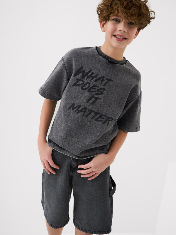 Шорты текстильные джинсовые для мальчиков