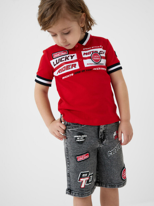 Шорты текстильные джинсовые для мальчиков