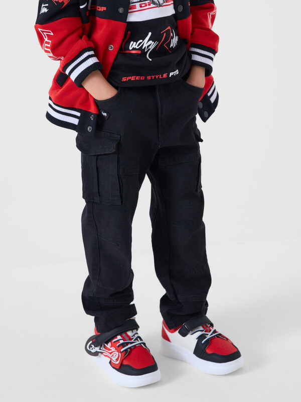 Брюки текстильные джинсовые для мальчиков