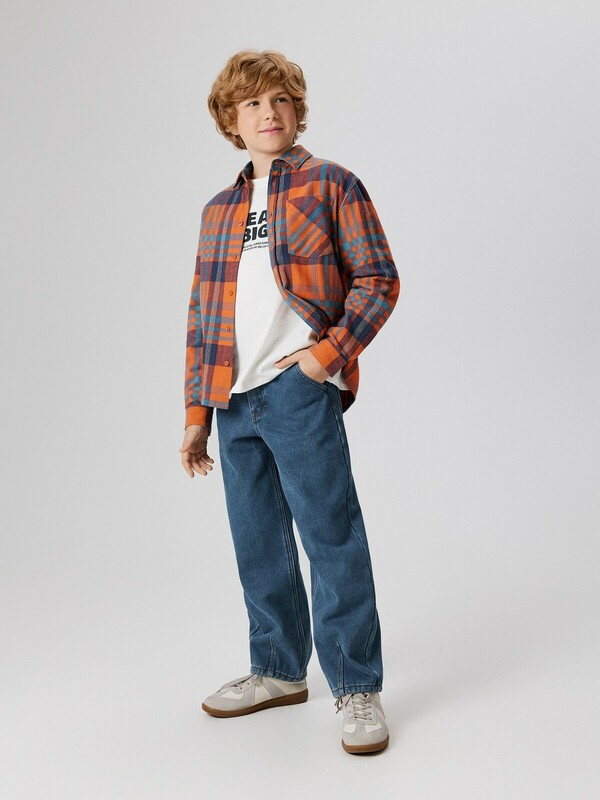 Брюки джинсовые (утепленные) детские для мальчиков Rinner