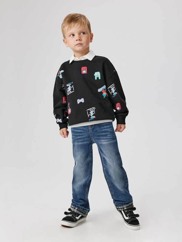 Брюки джинсовые (утепленные) детские для мальчиков Don