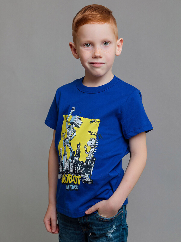 Футболка для мальчика с коротким рукавом (029_БК24)
