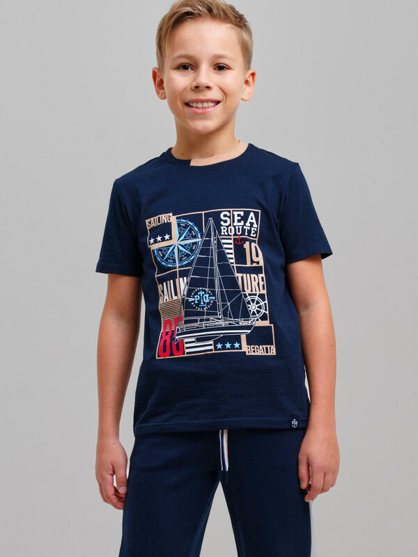 Фуфайка трикотажная для мальчиков (футболка)