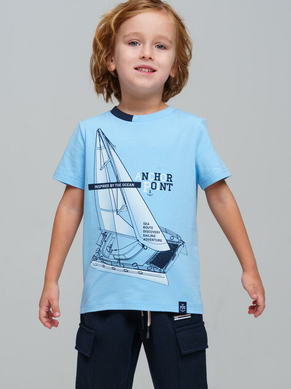 Фуфайка трикотажная для мальчиков (футболка)