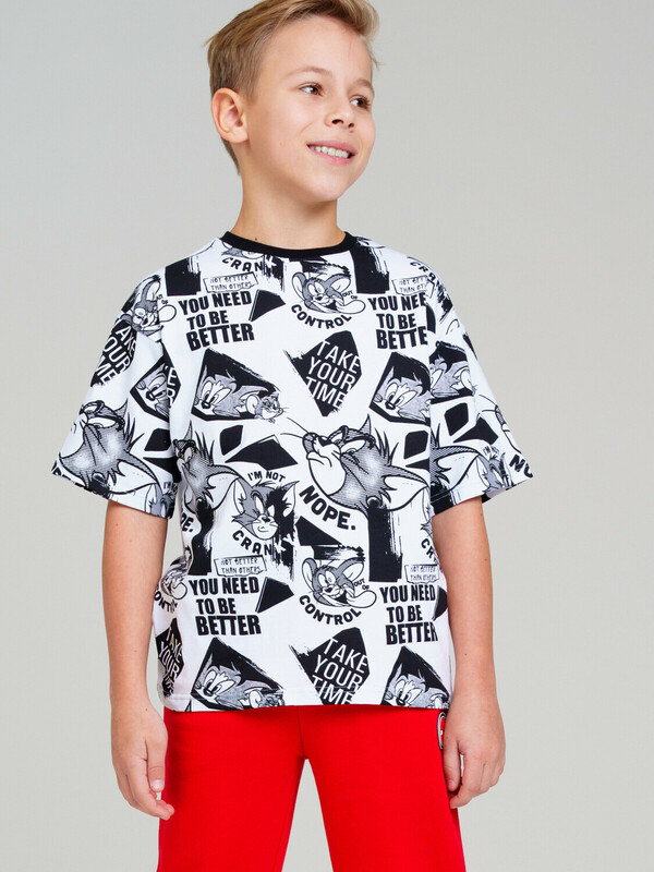 Фуфайка трикотажная для мальчиков (футболка)