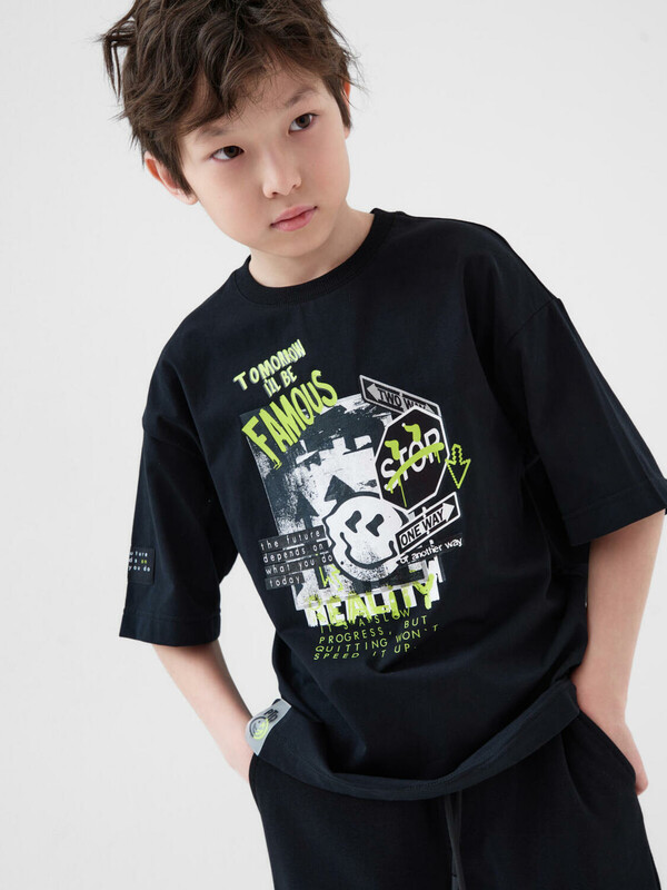 Фуфайка трикотажная для мальчиков (футболка)