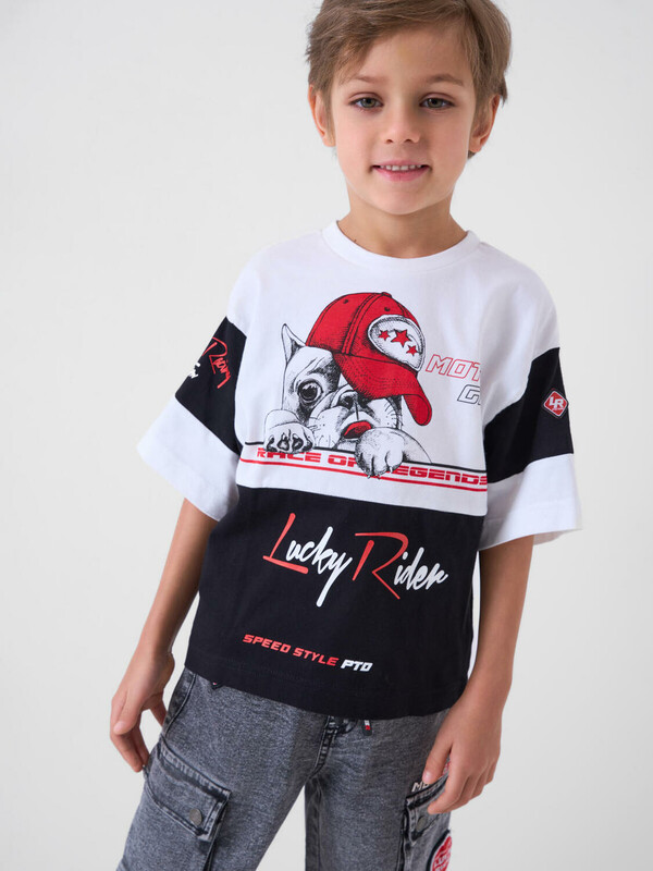 Фуфайка трикотажная для мальчиков (футболка)