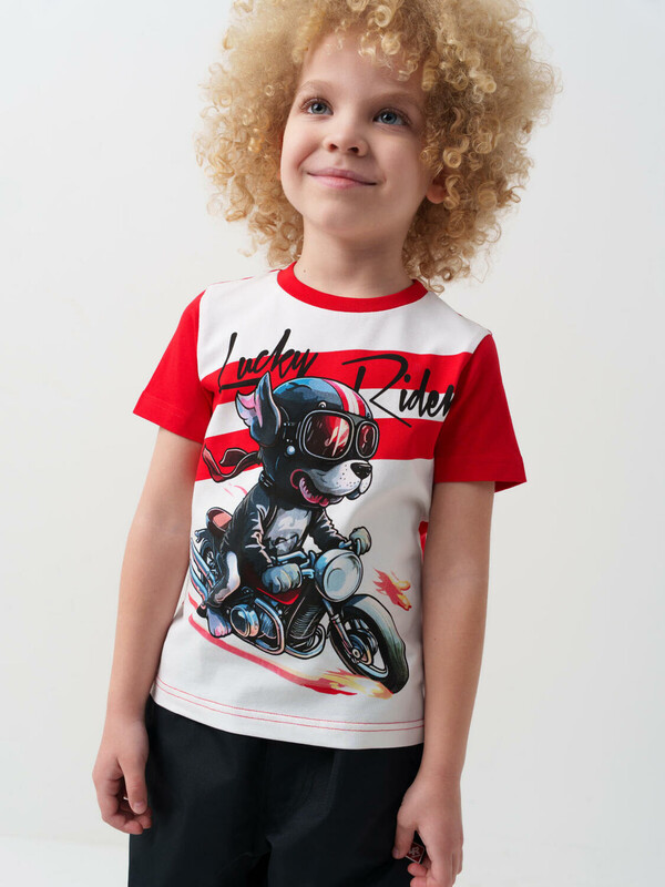 Фуфайка трикотажная для мальчиков (футболка)