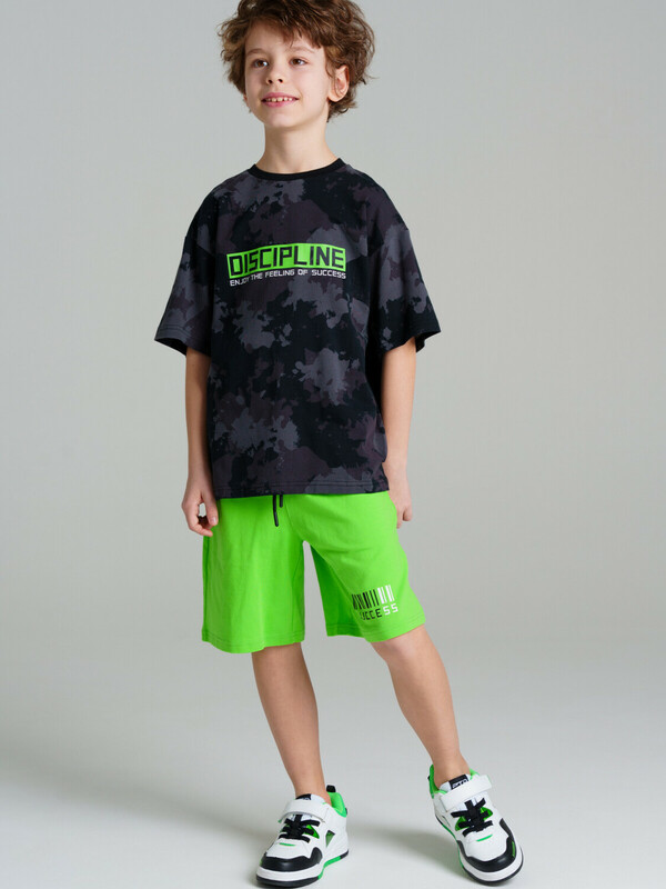 Комплект трикотажный для мальчиков: фуфайка (футболка), шорты