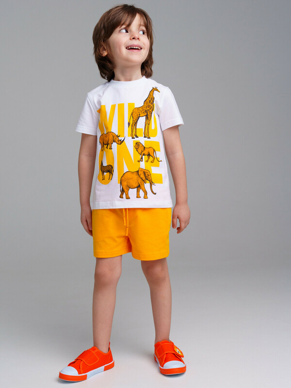 Комплект трикотажный для мальчиков: фуфайка (футболка), шорты