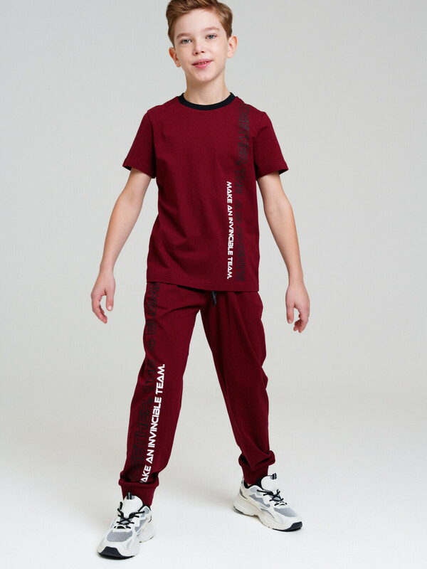 Комплект трикотажный для мальчиков: фуфайка (футболка), брюки