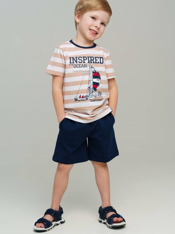 Комплект трикотажный для мальчиков: фуфайка (футболка), шорты