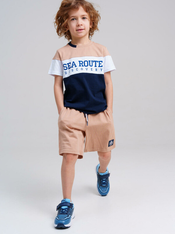 Комплект трикотажный для мальчиков: фуфайка (футболка), шорты