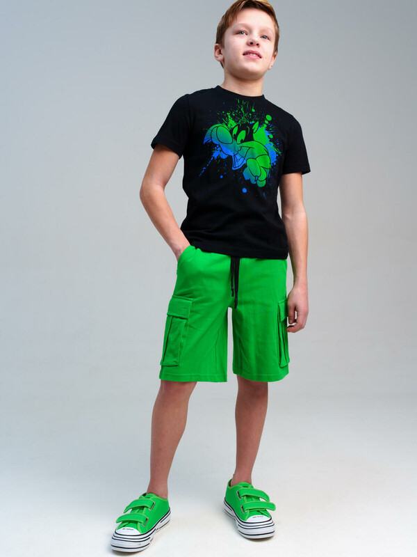 Комплект трикотажный для мальчиков: фуфайка (футболка), шорты