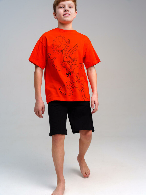 Комплект трикотажный для мальчиков: фуфайка (футболка), шорты